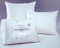 Greek Key European White Goose Down Pillow - Firm Density, 350 TC by Phoenix, Queen 32oz