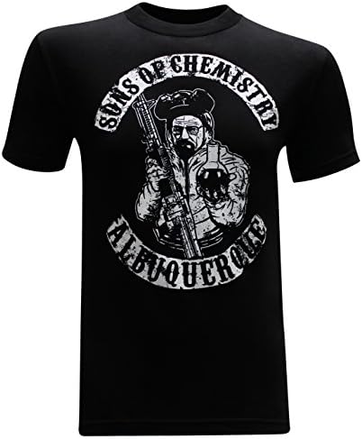 Sons of Chemistry Albuquerque Funny Men's T-Shirt - (Black) - XL