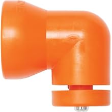 Loc-Line Coolant Hose Component, Acetal Copolymer, Shield Mounting Elbow with Washer and Screw, 3/4" Hose ID (Pack of 2)