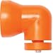 Loc-Line Coolant Hose Component, Acetal Copolymer, Shield Mounting Elbow with Washer and Screw, 3/4" Hose ID (Pack of 2)