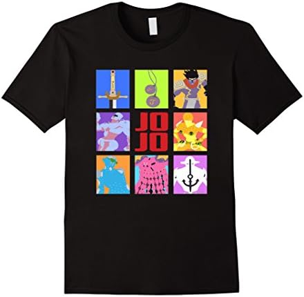 Men's JoJo's Bizarre Adventure - Weapons &amp; Stands T Shirt 2XL Black