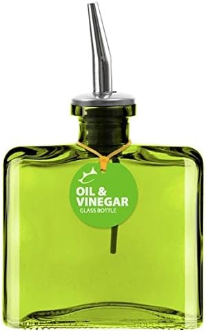 Couronne Co. 4" x 3.5" 8.5 Ounce Green Oil &amp; Vinegar Dispenser