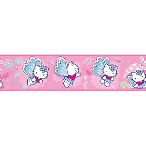 Hello Kitty Room Border by unknown. Size 180.00 X 5.00 Art Poster Print on Canvas