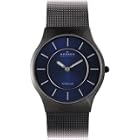 Skagen Men's Titanium Black Mesh Watch #233LTMN