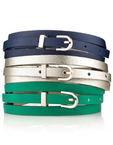 Accessorize Womens Super Skinny Triple Belt Pack