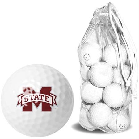 Mississippi State Bulldogs Ncaa Clear Pack 15 Golf Balls