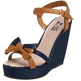 Love Moschino Womens Double Wedge Sandal