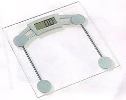 Studio24 Digital Bath Scale - Clear Tempered Glass Platform