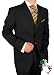 Valentino Made in Italy Mens Suit 3 Button 2pc Canvas Front Jacket Italian Suit Australian Merino Wool / Silk 150s Black Stripe