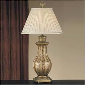 Murray Feiss One-Light Villa Medici Table Lamp, Artisan Gold with Round Cream Color... by Murray Feiss