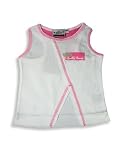 Wild Mango - Girls Tank Top, White, Pink (Size 3T)