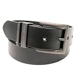 Tommy Hilfiger Genuine Leather Belt with Gunmetal Buckle