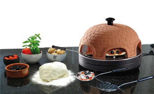 Cucina di Modena Pizzaofen mit echter Terrakotta-Haube für 6 Personen