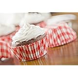 Fox Run Red Gingham Bake Cups, 50 Bake Cups