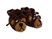 San Diego Hat Company Cotton Chenille Bear Booties Brown, 0-6 Months