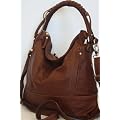 ital. Tasche Ledertasche Damentasche Handtasche Schultertasche Shopper NAPPA LEDER Braun W35BB