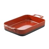 Revol Eclipse BCE0226-137 Roasting Dish, Red, 10.25 x 7.25 x 2.25, 1.8 qt