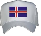 ICELAND FLAG White Hat / Baseball Cap