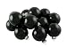 Club Pack of 36 Shiny Black Glass Ball Christmas Ornaments 2.75