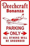 BEECHCRAFT PARKING ONLY pilot street sign