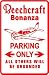 BEECHCRAFT PARKING ONLY pilot street sign