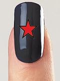 Star Mini Temporary Tattoos Red