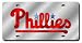 Philadelphia Phillies Wordmark Silver Laser Tag