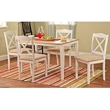 Mason Five Piece Dining Set in White