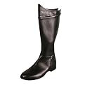 Black Super Hero Boots Black Adult - Large