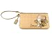 Coach 43768 Natural Straw Floral Trim Wristlet