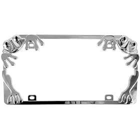 Buy Chrome Frog Metal License Plate Frame by Custom Accessories now!