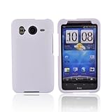 WHITE Rubberized Hard Plastic Case Cover For HTC Inspire 4G