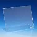 VITAdisplays� Werbeaufsteller / L-St�nder / Querformat, DIN A5 (21�14,8cm), Transparent (NE-370Q)