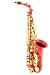 La Sax Series 1 Alto Saxophone In Rocket Red With Gold Lacquered Keys