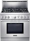 Thermos PRL366EH 36 PRO HARMONY ALL-GAS LP RANGE WITH 6 STARR BURNERS 2 W/ EXTRALOWR1