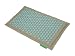 Pranamat ECO - Natural Linen & Turquoise Lotuses
