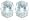 14k White Gold 10x8mm Aquamarine Oval Cut Stud Earrings