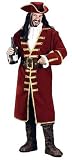 Pirate Captain Blackheart Costume with Coat, Hat and More