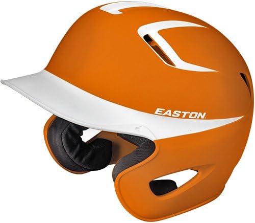 Easton Stealth Grip 2Tone Batting Helmet, Orange/White