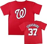 Stephen Strasburg Washington Nationals Toddler Red Name and Number T-Shirt