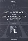 Art, proportion des lettres
