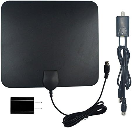 Chipman amplified HDTV Antenna - 50 Mile Range with Detachable Amplifier Power Supply for the Highest Performance and 10ft Coax Cable