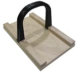Bread Slicer Elite Ampio, Black Polymer Guide (6 Inch Loaf Width) and Maple Wood Bread Board