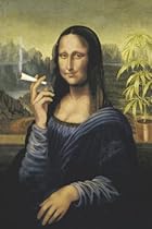 Mona Lisa (Smoking Pot) Art Poster Print