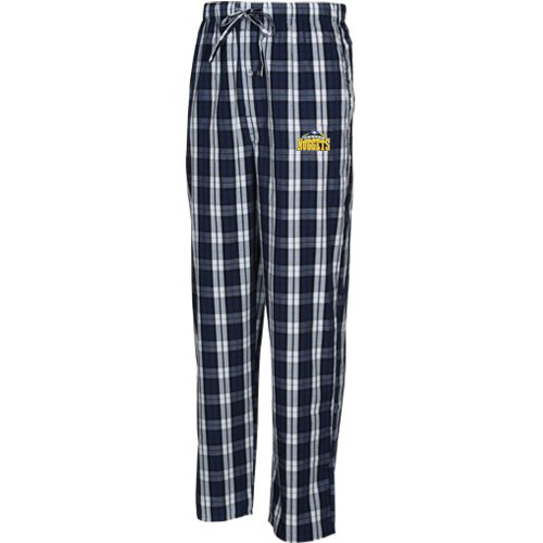 Denver Nuggets Navy Blue Plaid Historic Pajama Pants (Medium)