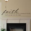 Wall Appliqué - Faith Is The Strength
