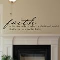 Wall Appliqué - Faith Is The Strength