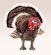 SMALL TURKEY PUPPET 12" H