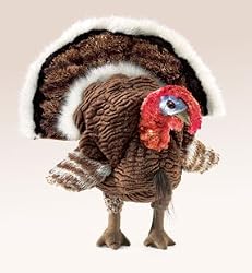 SMALL TURKEY PUPPET 12" H