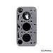 id America iPhone4S,iPhone4用 アルミケース GASKET シルバー idc402SIL